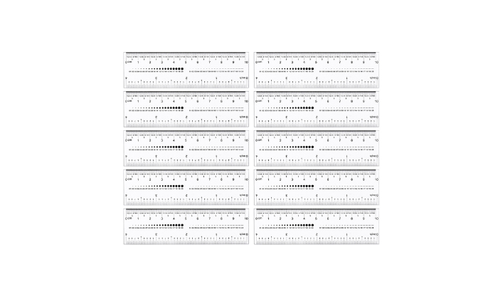 10PCS Fake Nails Measuring Rulers – Hyperli