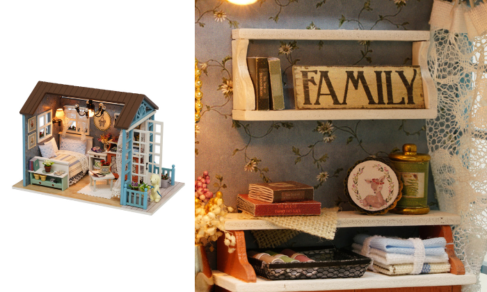 DIY Miniature Dollhouse Kit Realistic Mini 3D Wooden House Hyperli