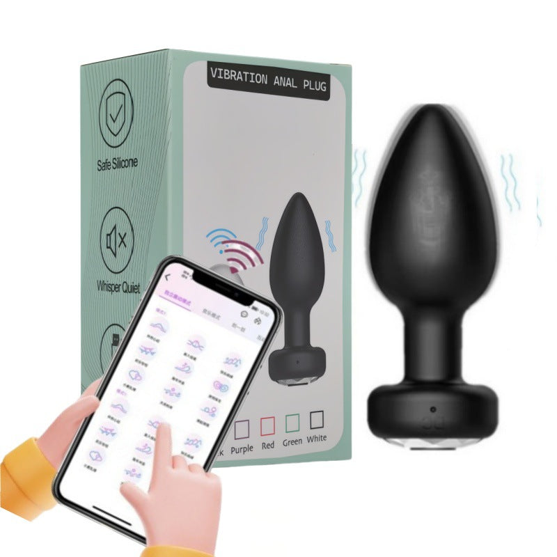 9 Modes Soft Vibrating Anal Plug with App Control Hyperli 9 Modes Soft Vibrating Anal Plug with App Control Hyperli