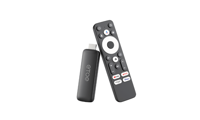 ETOE-T2 4K Google TV Stick (Google and Netflix certified Android