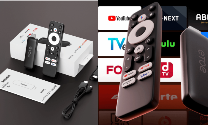 ETOE-T2 4K Google TV Stick (Google and Netflix certified Android
