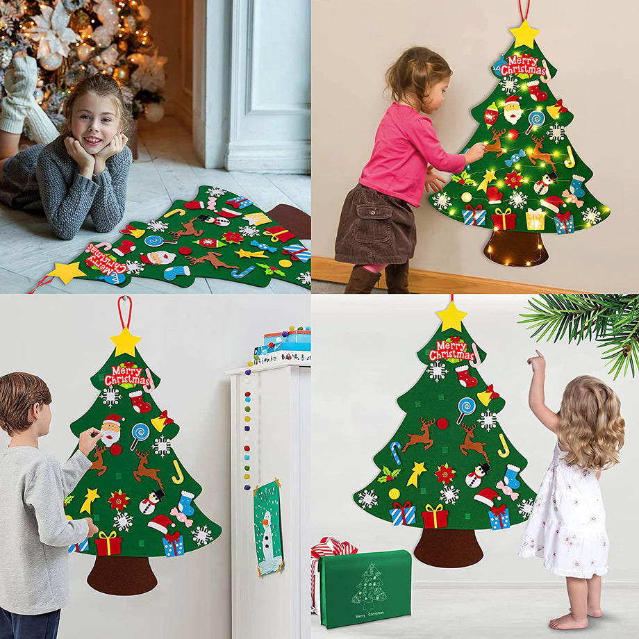 Diy Felt Christmas Christmas Tree Decorations For Kids Diy