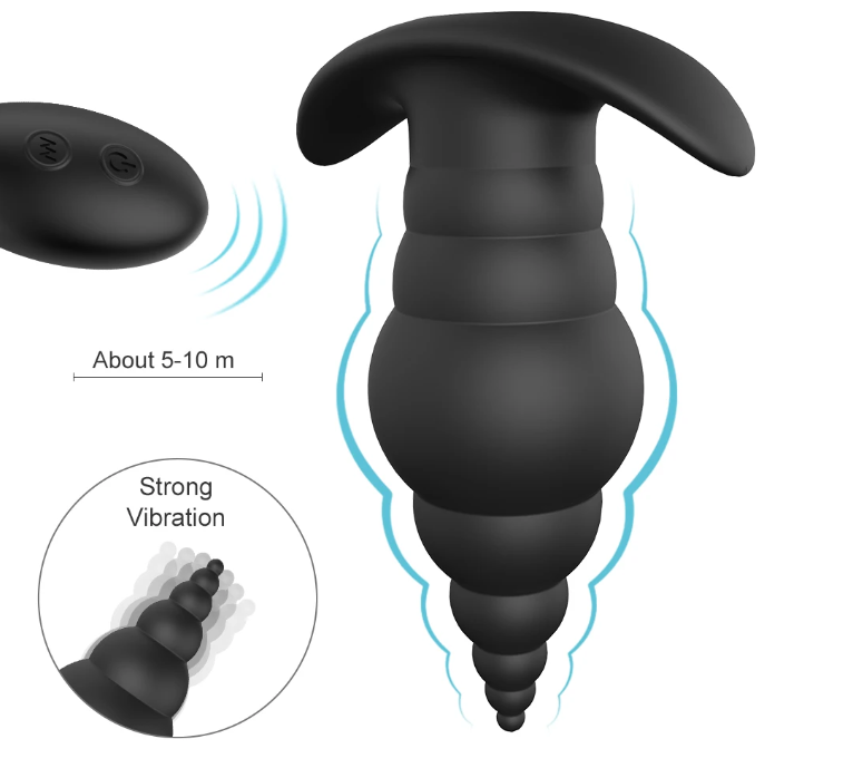 3-Piece Wireless Control Anal Massage Butt Plug Hyperli 3-Piece Wireless Control Anal Massage Butt Plug Hyperli