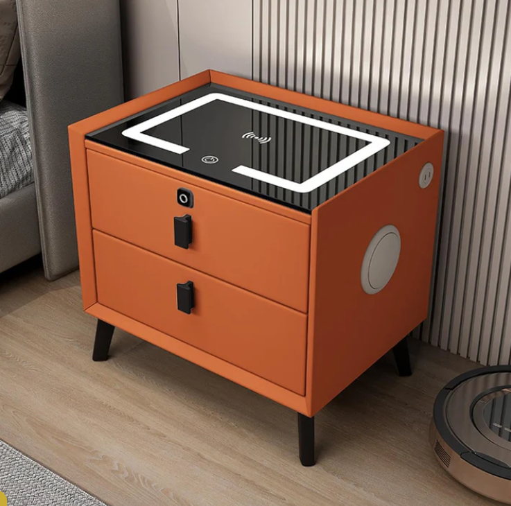 Monolithic Rectangular Smart Side Table Wireless Smart Side Table - Various Colours – Hyperli