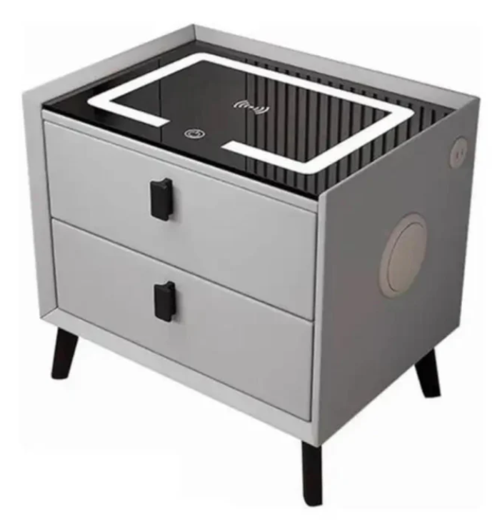 Monolithic Rectangular Smart Side Table Wireless Smart Side Table - Various Colours – Hyperli