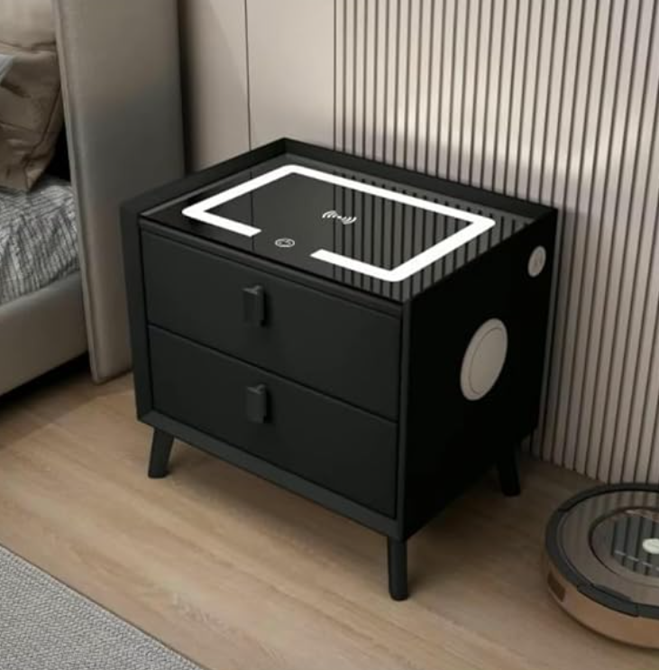 Monolithic Rectangular Smart Side Table Wireless Smart Side Table - Various Colours – Hyperli