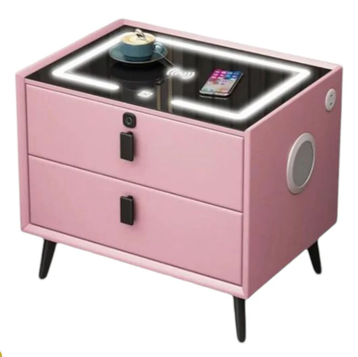 Monolithic Rectangular Smart Side Table Wireless Smart Side Table - Various Colours – Hyperli