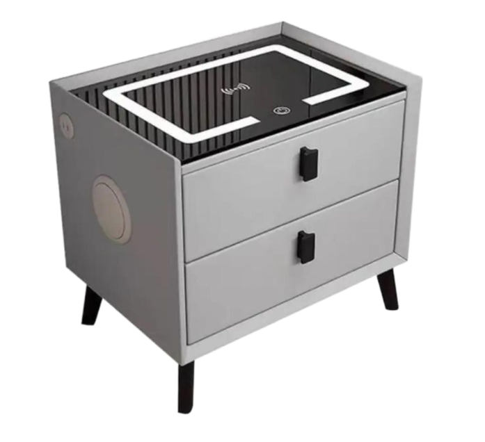 Monolithic Rectangular Smart Side Table Wireless Smart Side Table - Various Colours – Hyperli