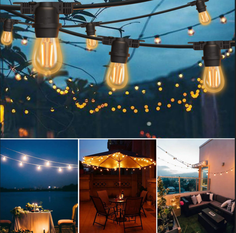 Brighta Waterproof Vintage Bulb String Lights – Hyperli