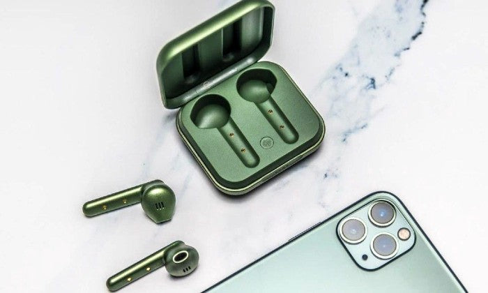 Urbanista Stockholm Plus True Wireless Earbuds - Rose Gold/Olive Green ...
