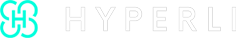 Hyperli logo in white text