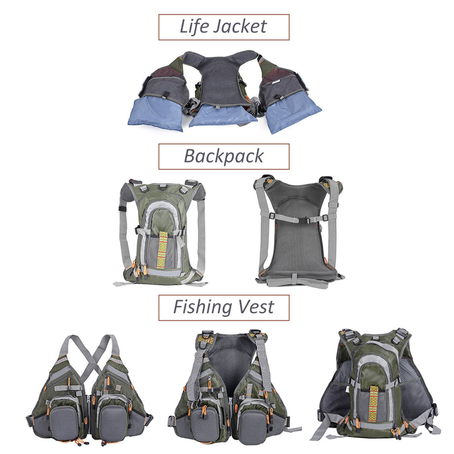 Lixada 3 In 1 Mesh Fly Fishing Vest – Hyperli