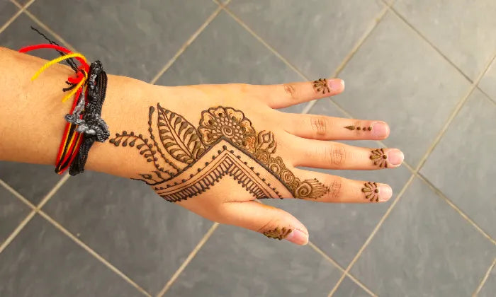 Female in an Orange Dress with a Henna Tattoo on Her Hand in Morocco Stock  Photo - Image of hands, hand: 171660226